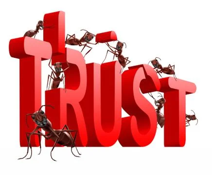 Trust building Stock Illustration