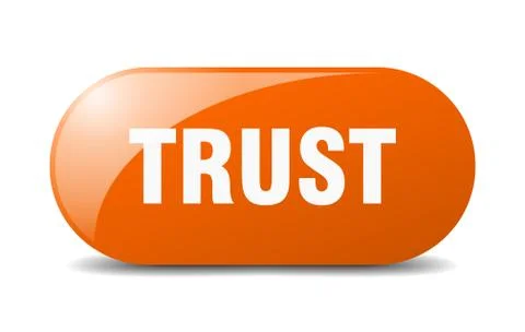 Trust button. trust sign. key. push button. Stock Illustration