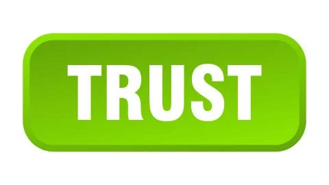 Trust button. trust square 3d push button Stock Illustration