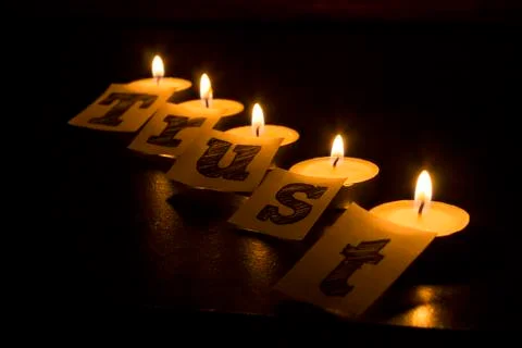 Trust Candles Stock Photos