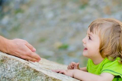 Trust of a child Stock Photos