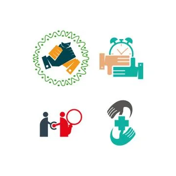 Trust Commitment Teamwork Together Business Illustration Vector 스톡 일러스트