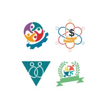 Trust Commitment Teamwork Together Business Illustration Vector Illustrazione stock