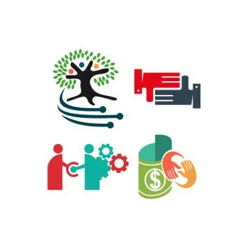 Trust Commitment Teamwork Together Business Illustration Vector 스톡 일러스트