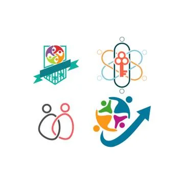 Trust Commitment Teamwork Together Business Illustration Vector Illustrazione stock