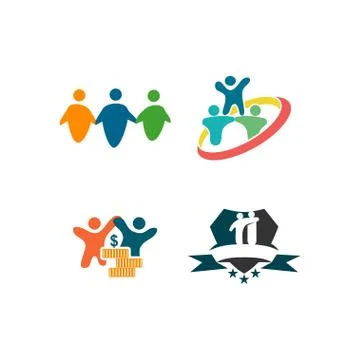 Trust Commitment Teamwork Together Business Illustration Vector Illustrazione stock