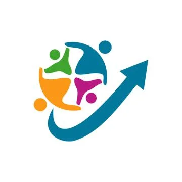 Trust Commitment Teamwork Together Business Illustration Vector Illustrazione stock