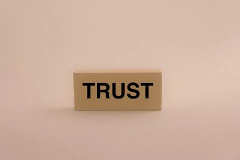 Trust Concept Block Stock Photos