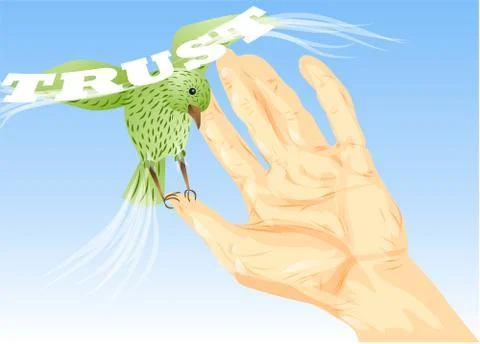 Trust concept Stock Illustration