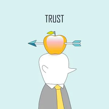 Trust concept Stock Illustration