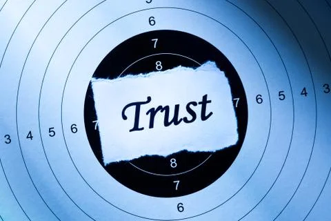 Trust concept Stockfoto's