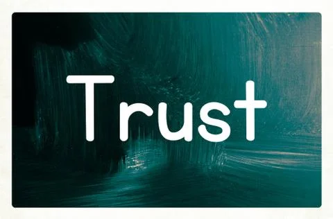 Trust concept Stockfoto's