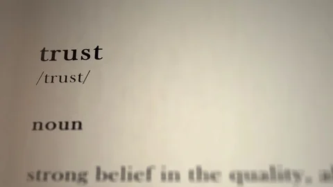 Trust Definition Video stock 75715752