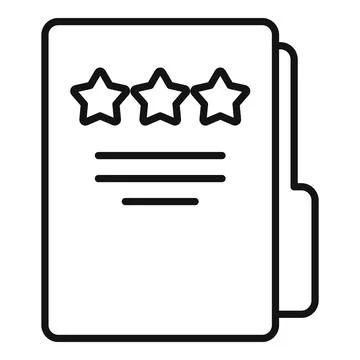 Trust folder icon outline vector. Social corporate イラスト素材