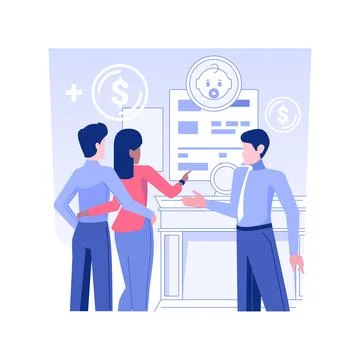 Trust fund isolated concept vector illustration. Ilustración de archivo