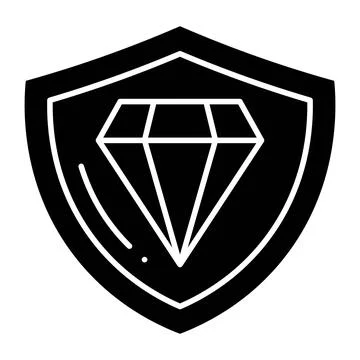 Trust Glyph Icon Stock Illustration