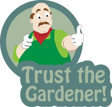 Trust the grdener Stock Illustration