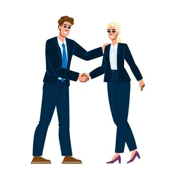 Trust handshake agreement vector Ilustración de archivo