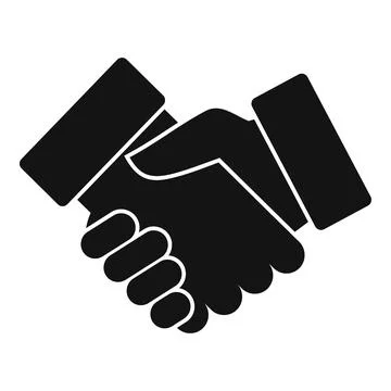 Trust handshake icon simple vector. Social corporate Stock Illustration