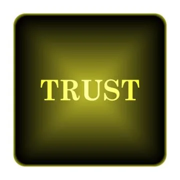  trust icon. internet button on white background.. Stock Illustration