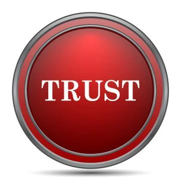 Trust icon. Internet button on white background.. Stock Illustration