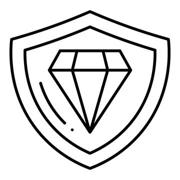 Trust Line Icon Stock Illustration