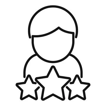 Trust manager icon outline vector. Core value Stock Illustration