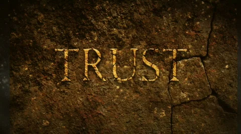 Trust old text Stock Footage 542015