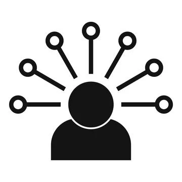 Trust person icon simple vector. Social corporate Stock Illustration