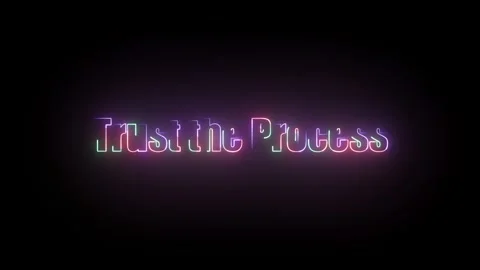 Trust The Process Text Animation Stock Footage 324814931