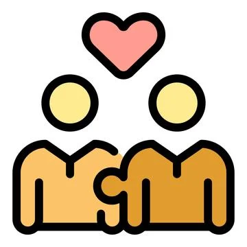 Trust relationship icon vector flat Stock Illustration