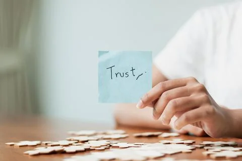 Trust in relationships a personal reflection intimate setting image of conn.. Stock Photos