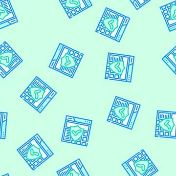 Trust signals seo vector seamless pattern Stock Illustration