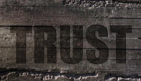 Trust stone concept Stock Photos