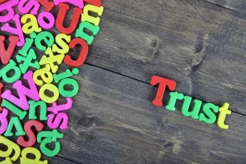Trust on wooden table Фото