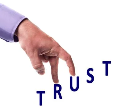 Trust word Fotos Stock