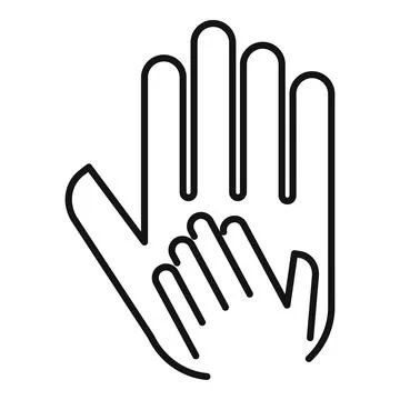 Trust work icon outline vector. Social business Illustrazione stock