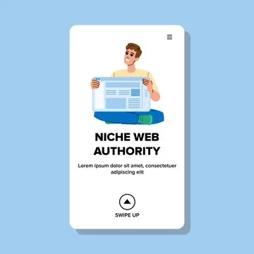 Trustworthiness niche web authority vector Stock Illustration