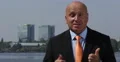 Trustworthy Manager Explaining Business Development Concept in a TV Interview 4k or 4k+ Resolution