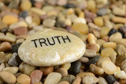 Truth Affirmation Stone Stock Photos