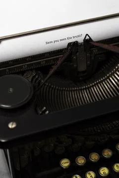 Truth concept composition detective desk Stock Photos