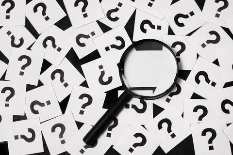 Truth concept composition detective desk Stock Photos