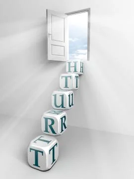 Truth conceptual door Stock Illustration