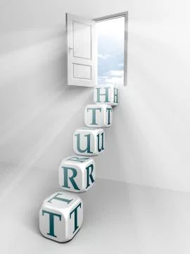 Truth conceptual door Stock Illustration