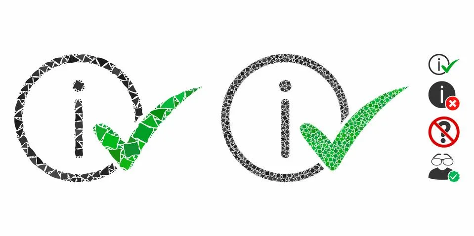 Truth information Composition Icon of Humpy Elements Stock Illustration