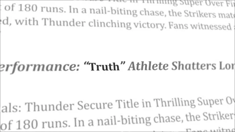 Truth news headline in different articles Stock Footage 246413337