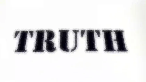 Truth Spelled Out on White Background With Diffuse Effect.  Abstract Concept Stock Footage 104931646