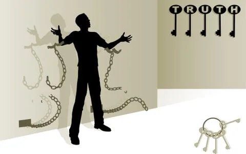 The Truth Will Set You Free Stock Illustration