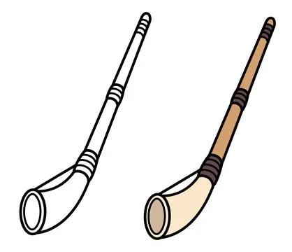 Trutruca, indigenous Mapuche instrument Stock Illustration