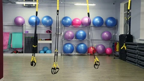 Trx in an empty room Stock Footage 76464770